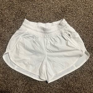 Lululemon white shorts, size 6, 4" inseam
